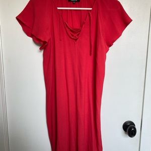 Cute short red Madewell dress